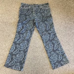 Vintage Escada floral denim